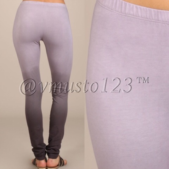 💟OMBRÉ MAUVE💟 & GREY PREMIUM LEGGING - Picture 3 of 4