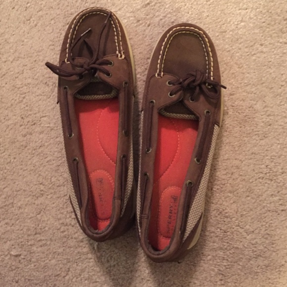 Brown/Tan Sperry Topsiders