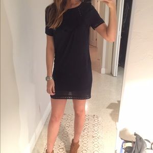 Navy shift dress