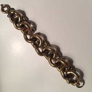 J.Crew Oversized Gold Link Bracelet