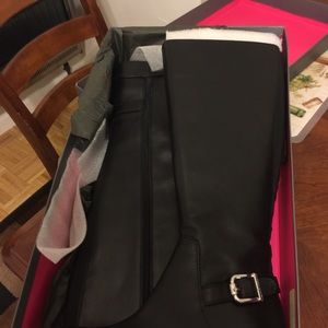 Black Vince Camuto leather boots.  Still in box.