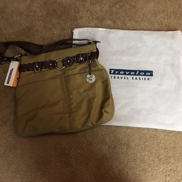 Tan Travelon Purse: Travel Safer