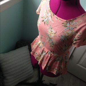 Floral Peplum Top
