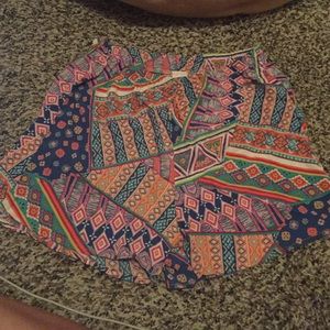 high rise printed shorts