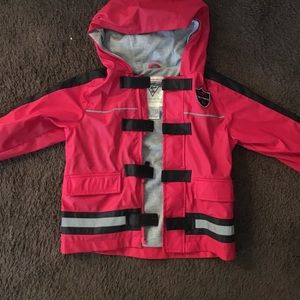 Little boys rain fireman jacket