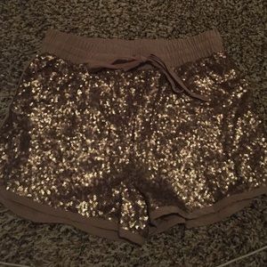 sequined shorts