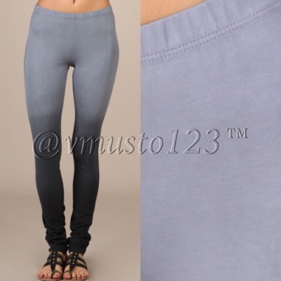 💟 OMBRÉ BLACK 💟 & GREY PREMIUM LEGGING - Picture 3 of 4