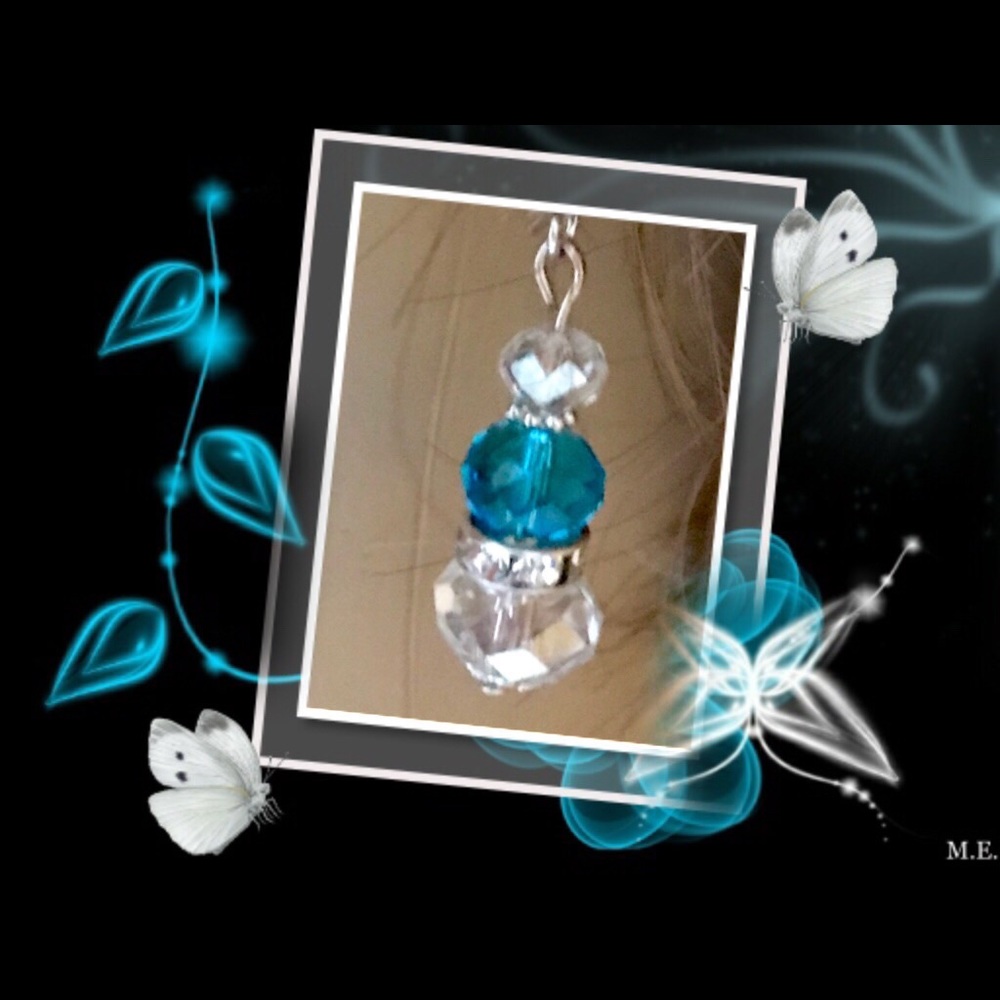 🌺🌴🌺 HANDMADE CRYSTAL EARRINGS 🌺🌴🌺 - Picture 2 of 2