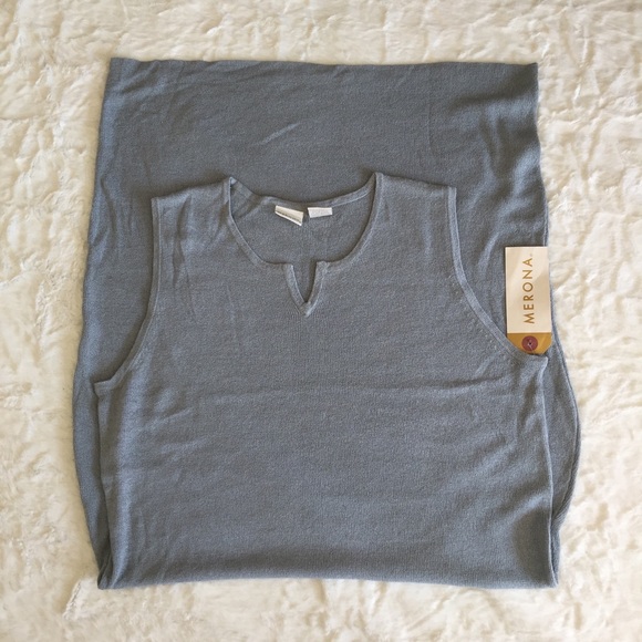Gray sweater dress