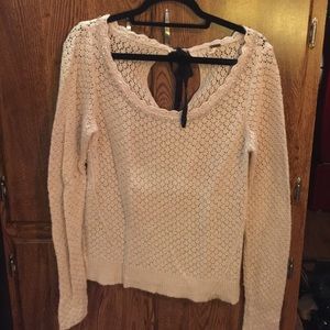 Free people tie back sweater so large