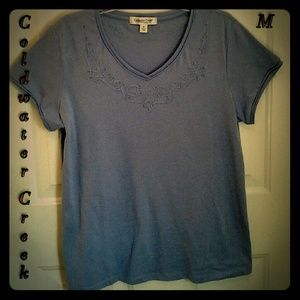 Now 80% off retail! L👓k! Cute SS Tee violet blue✨