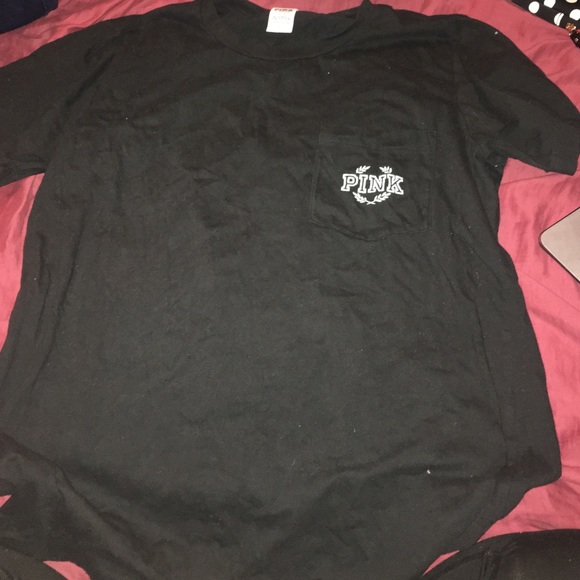 Victoria's Secret PINK crew neck pocket tee