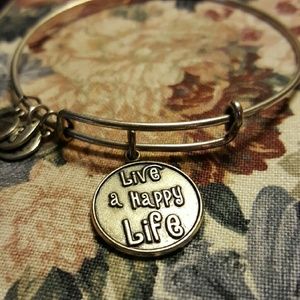 Silver Alex and Ani "Live a Happy Life" :)