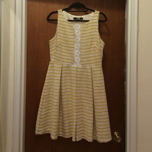 Eva Franco Yellow Daisy Dress Sz 10 (New Girl)