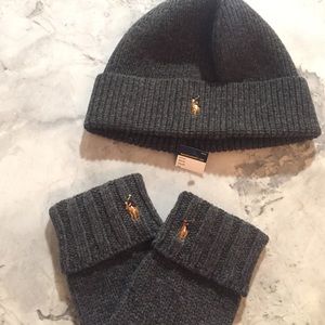 Polo Ralph Lauren hat and gloves for men
