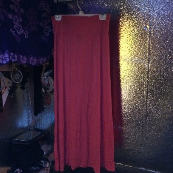 Skirt pink, ankle length