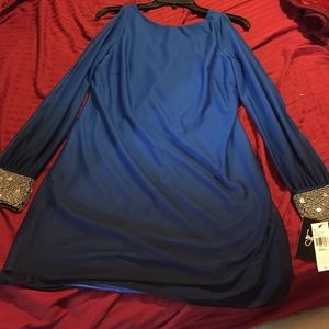 Two tone Blue/Black dress new w/tag.Size Small