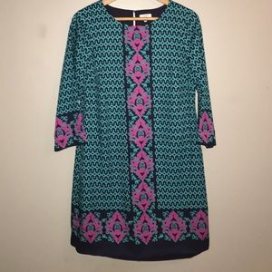 Patterned Shift Dress