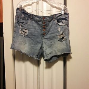 High waisted shorts