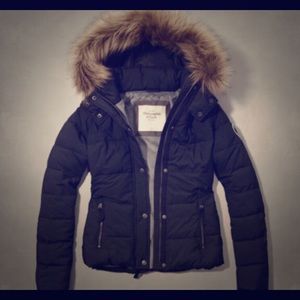 Abercrombie & fitch faux fur coat