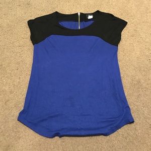 Colorblock Shirt with Zipper