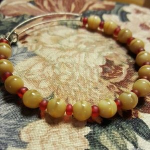 Vintage Alex and Ani beaded bracelet