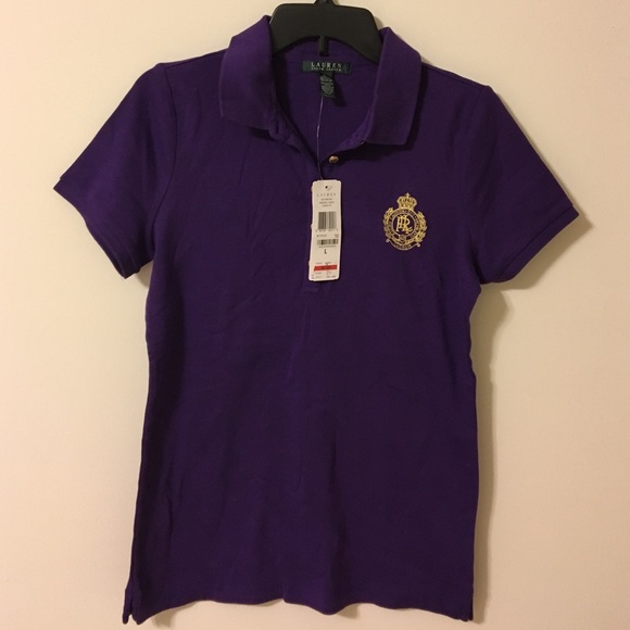 Purple Short Sleeved Polo
