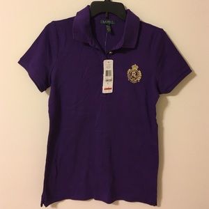 Purple Short Sleeved Polo