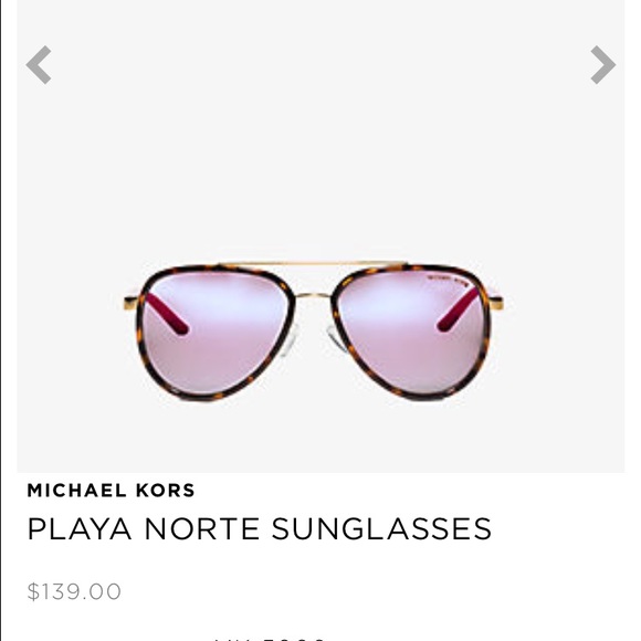 Michael Kors Accessories - MICHAEL KORS playa norte aviators