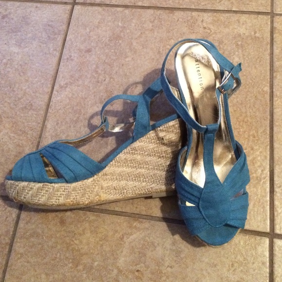 Teal espadrilles