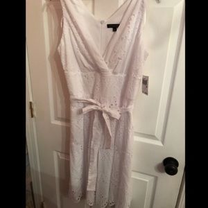 Chris McLaughlin white eyelet dress