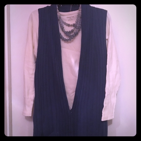 Blue vest from dressbarn