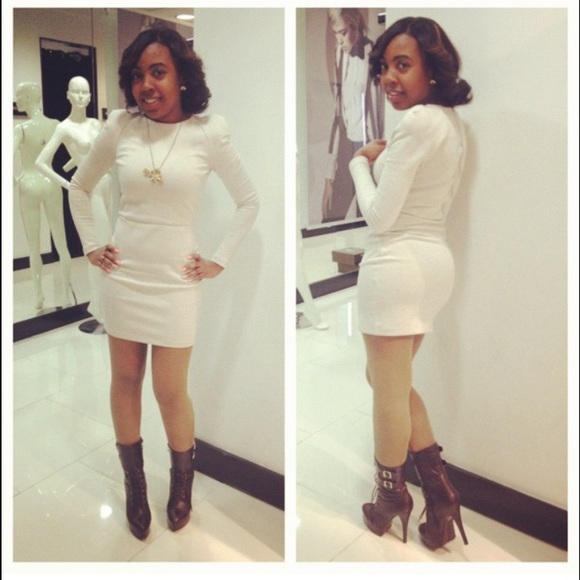 H&m Ss wear shirt style dress with shoulder pads