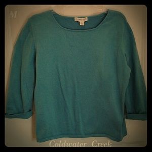 87% off retail!🔅3/4 slv pullover in teal color🔅