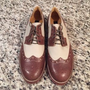 Steve Madden brown and cream 50's saddle shoes