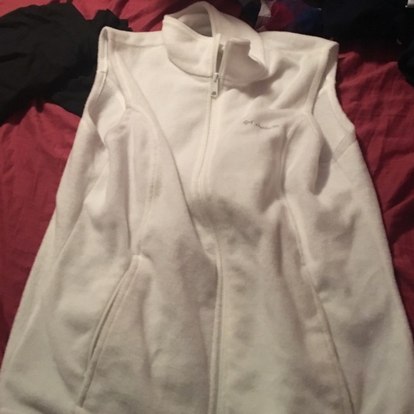 White Columbia vest