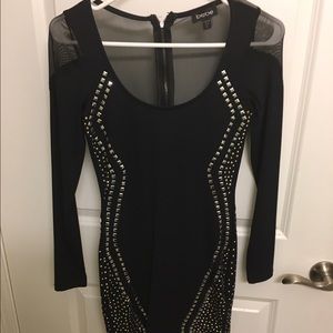 Black Long Sleeve Bebe dress