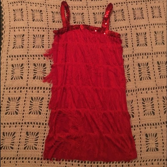 Red Costume Flapper Dress