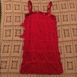 Red Costume Flapper Dress