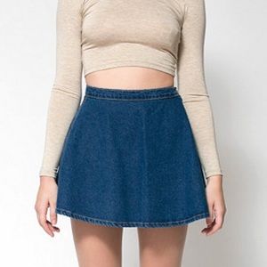 American Apparel Denim Skirt
