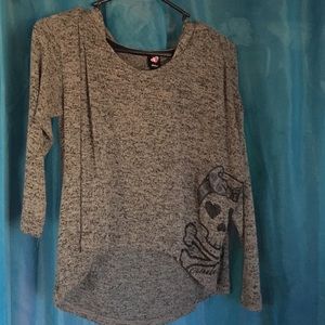 Skull hoodie sweater