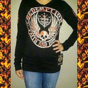NWT Affliction Archaic long sleeve T Shirt