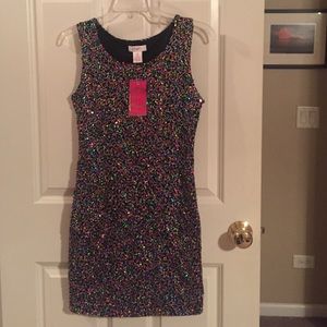 Black sequin dress. NEW