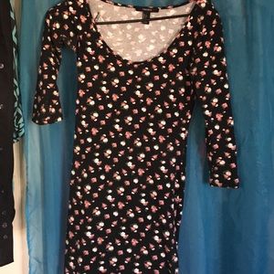 Mini blank floral dress