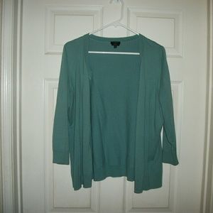 Teal cardigan