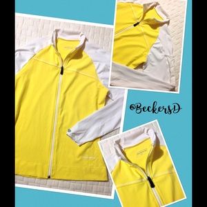 Women's Sugoi Cycling Jacket Yellow/White Sz XS