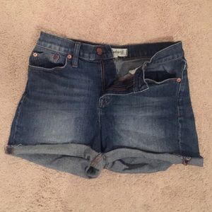 Madewell high waisted denim shorts