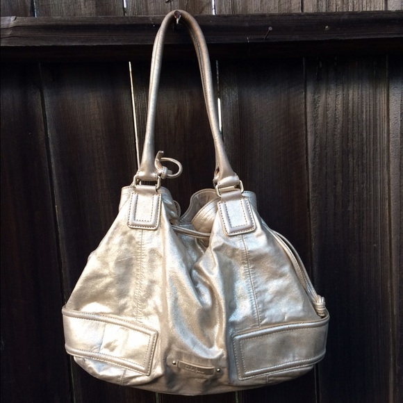 Champagne Cole Haan purse - Picture 2 of 4