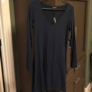 Express blue dress
