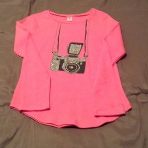 Pink ribbed old navy shirt